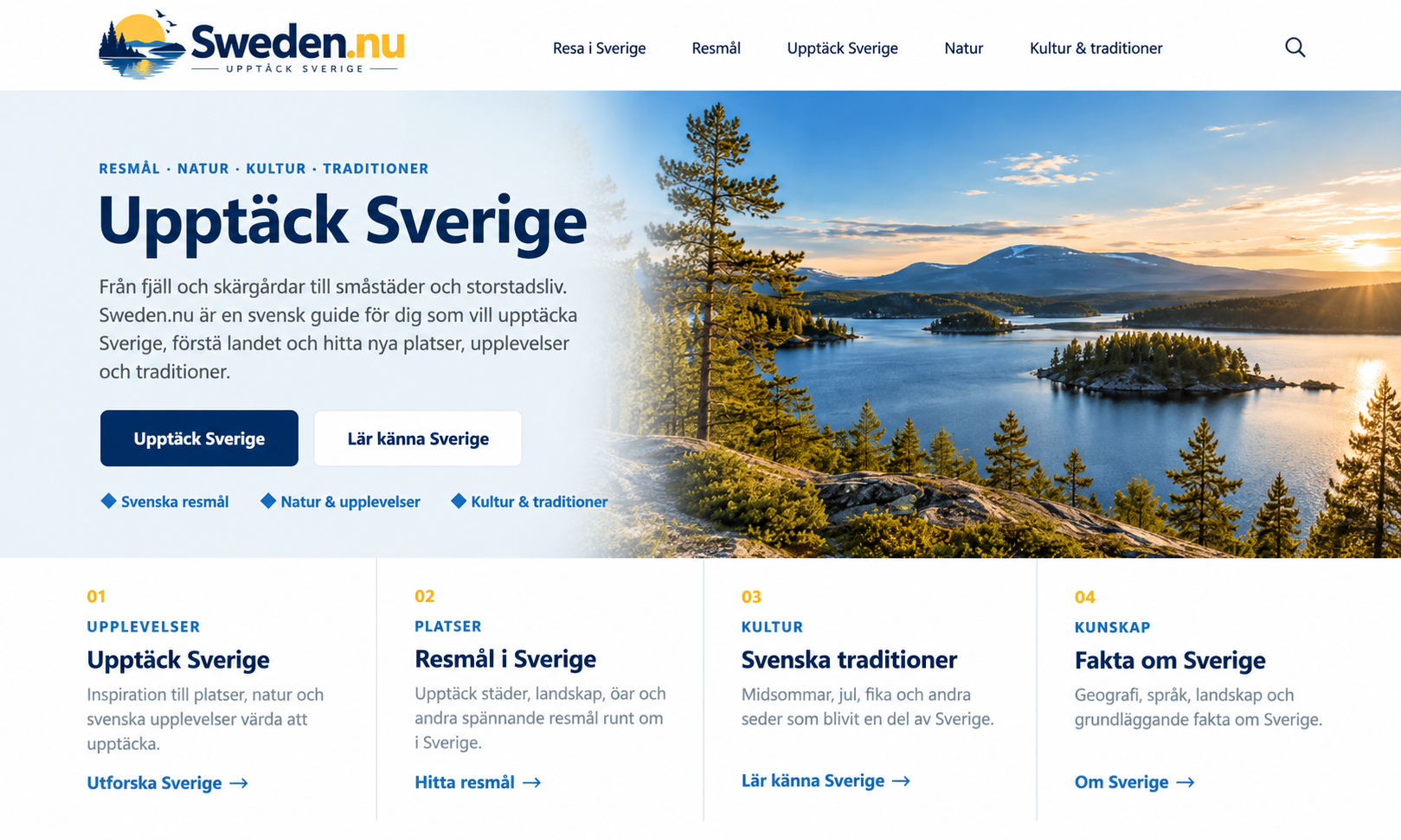 Sweden.nu – reseguide till Sverige med resmål, natur och kultur